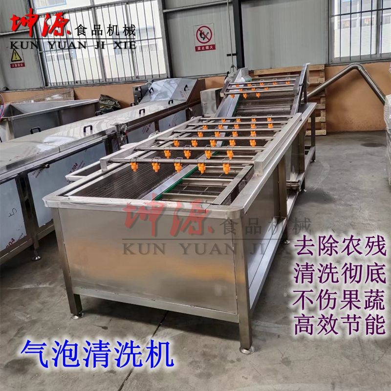 新款全自动喷淋式大型水果蔬菜高压清洗机酱菜脱盐机 气泡清洗机图3