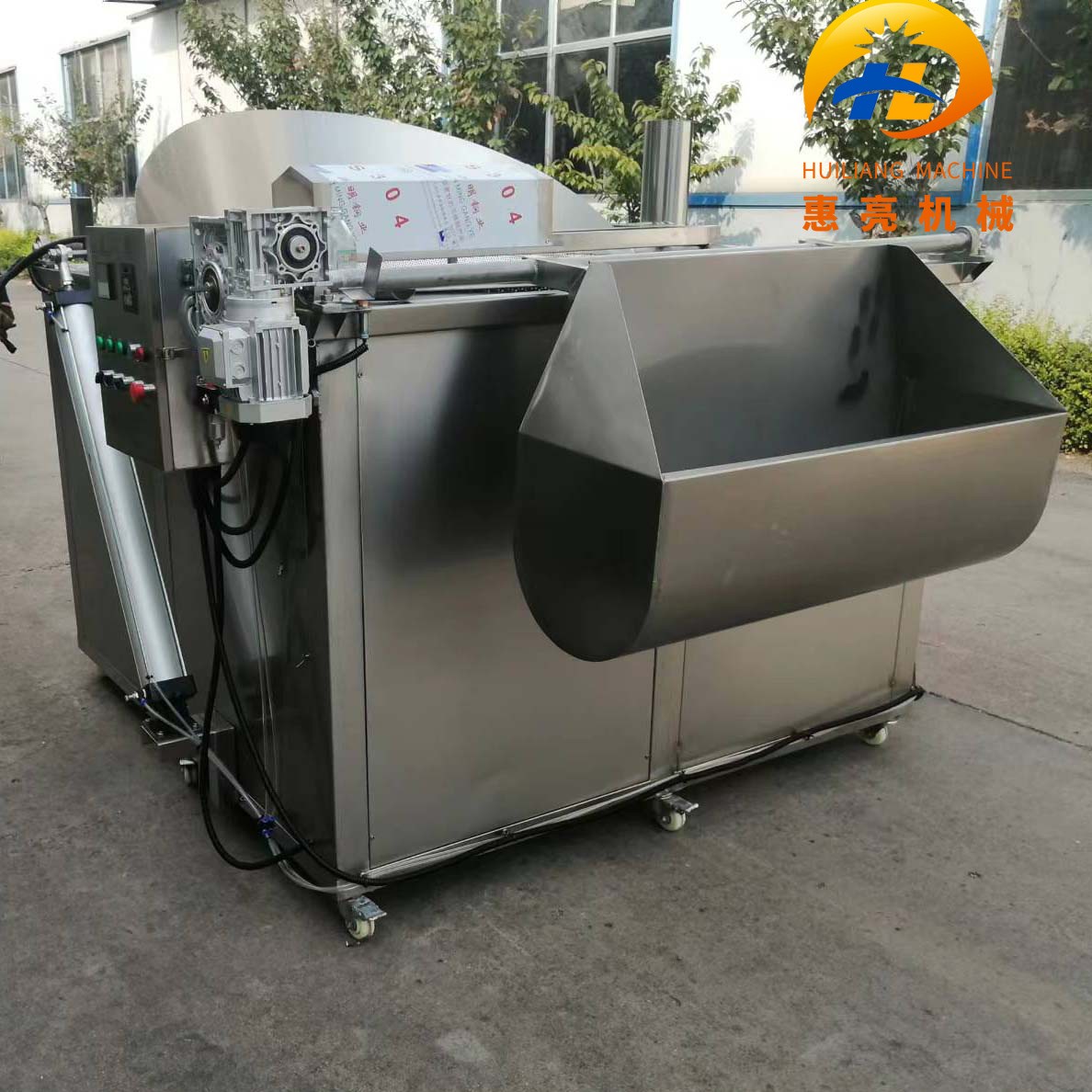 全自动丸子油炸机 花生米商用油炸锅 各种肉类油炸锅图2