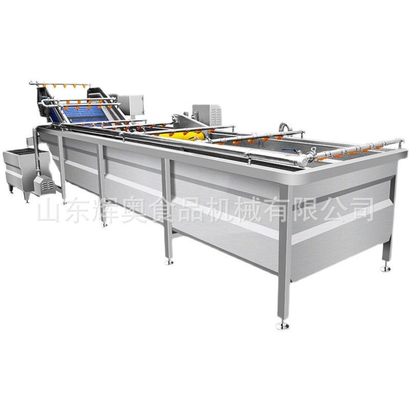 果蔬清洗机商用全自动高压喷淋超声波水果辣椒大枣气泡清洗线图5