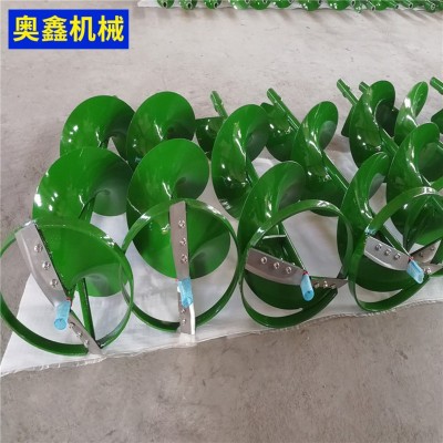 双叶合金小型电动大功率挖坑机配件 螺旋打桩机 植树机地钻钻头