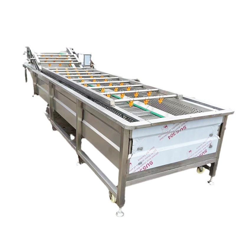 厂家直供全自动蔬菜果蔬气泡清洗机山野菜大型清洗设备海鲜去泥沙图5