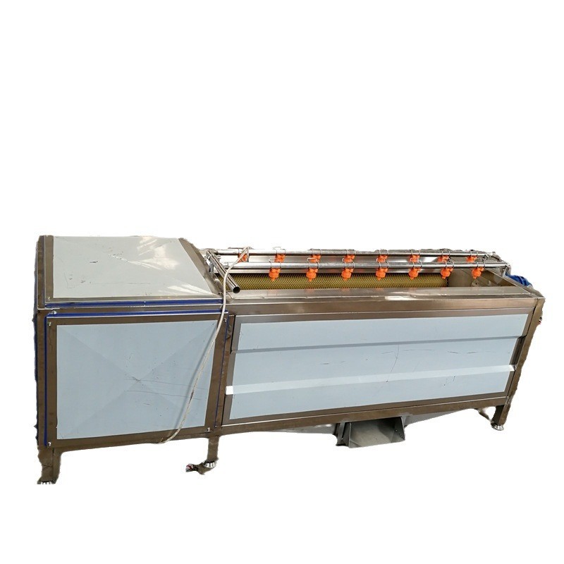 商用根茎类毛辊清洗机 毛刷自动清洗去皮机 蔬菜土豆萝卜莲藕海蛎图4