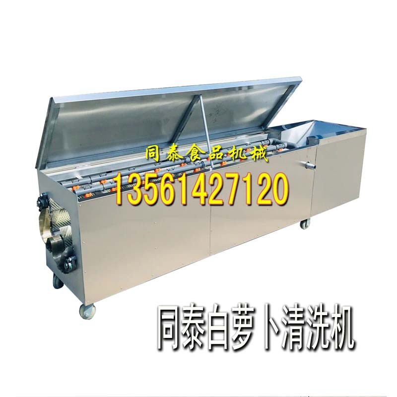 多功能柑橘清洗机 全自动洗白萝卜机器 脐橙柑桔赣橙水洗机抛光机图5