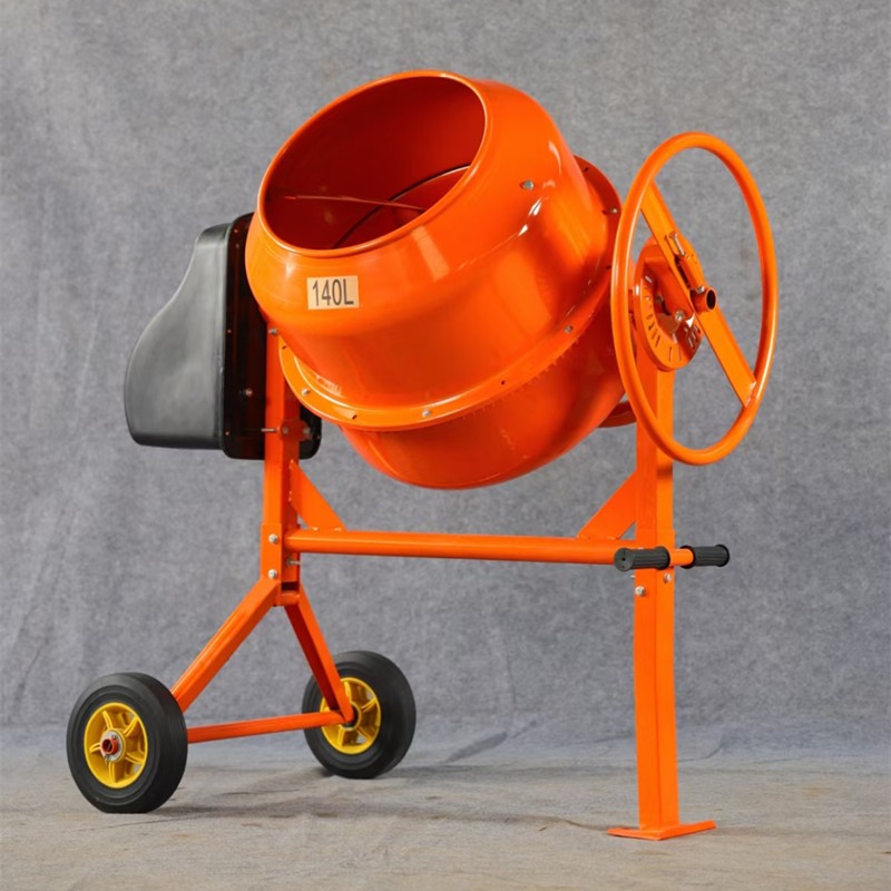 110V电动滚筒搅拌机小型立式 干粉砂浆混凝土搅拌桶图2