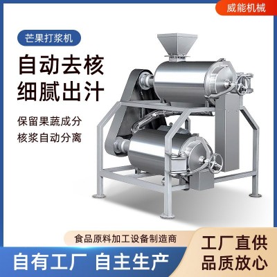 厂家直销大型全不锈钢工业商用红枣芒果蓝莓桑葚芒果去核打浆机