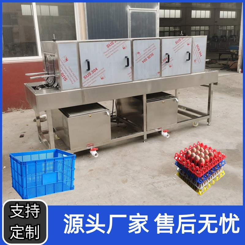 全自动洗筐机食品海鲜托盘清洗设备多功能周转筐高压冲洗去油污图2