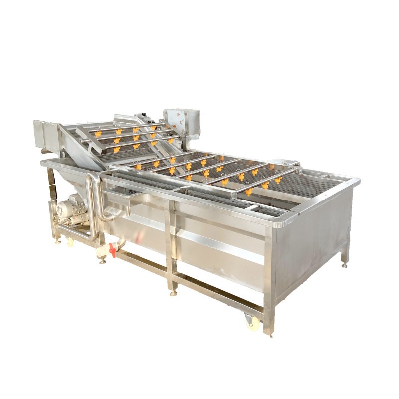 海鲜气泡清洗机大型全自动果蔬清洗流水线多功能蔬菜辣椒清洗设备图5