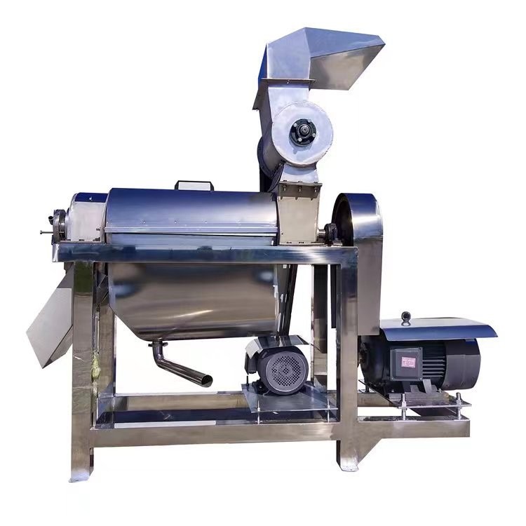 生姜蓝莓螺旋压榨收汁机 不锈钢破碎打汁机 大型工业果蔬榨汁机图5