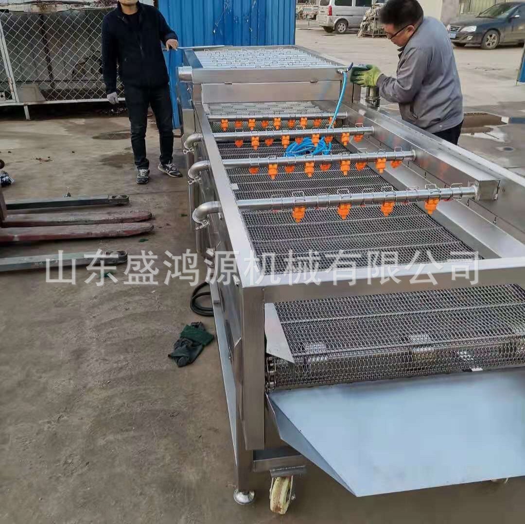 红薯土豆去皮清洗机 全自动毛刷辊洗姜机 多功能根茎类药材清洗机图2