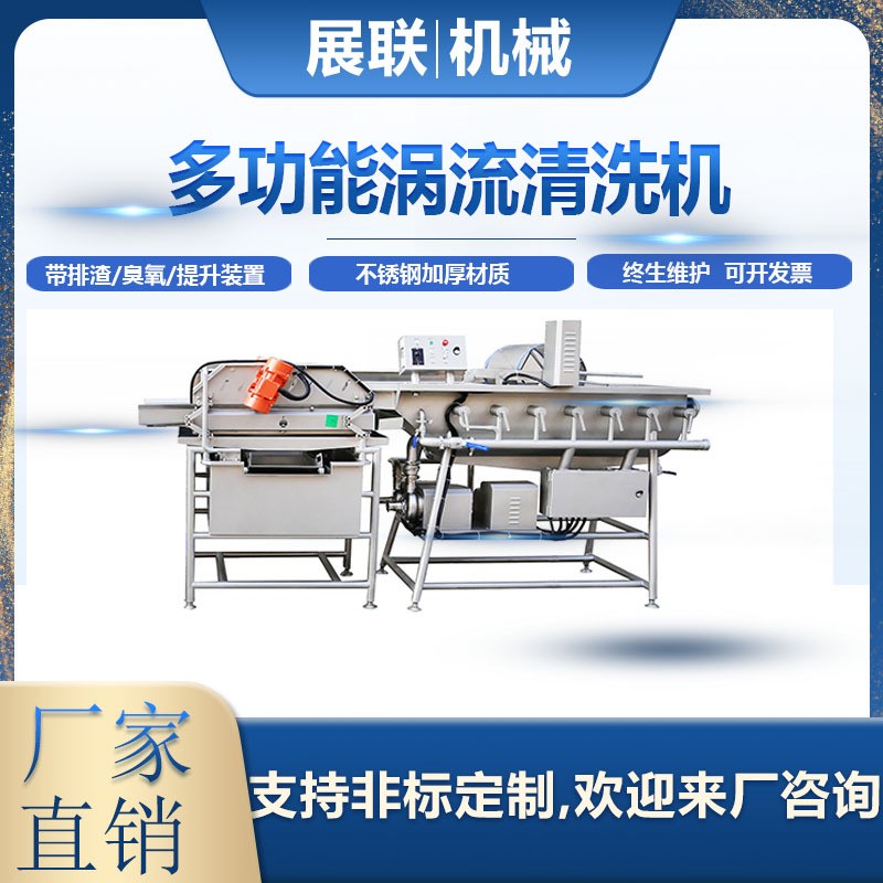 厂家直销全自动净菜加工设备果蔬清洗机不锈钢涡流清洗机气泡清洗