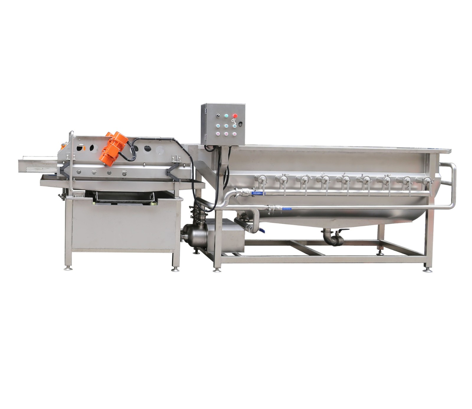 厂家直销全自动净菜加工设备果蔬清洗机不锈钢涡流清洗机气泡清洗图4