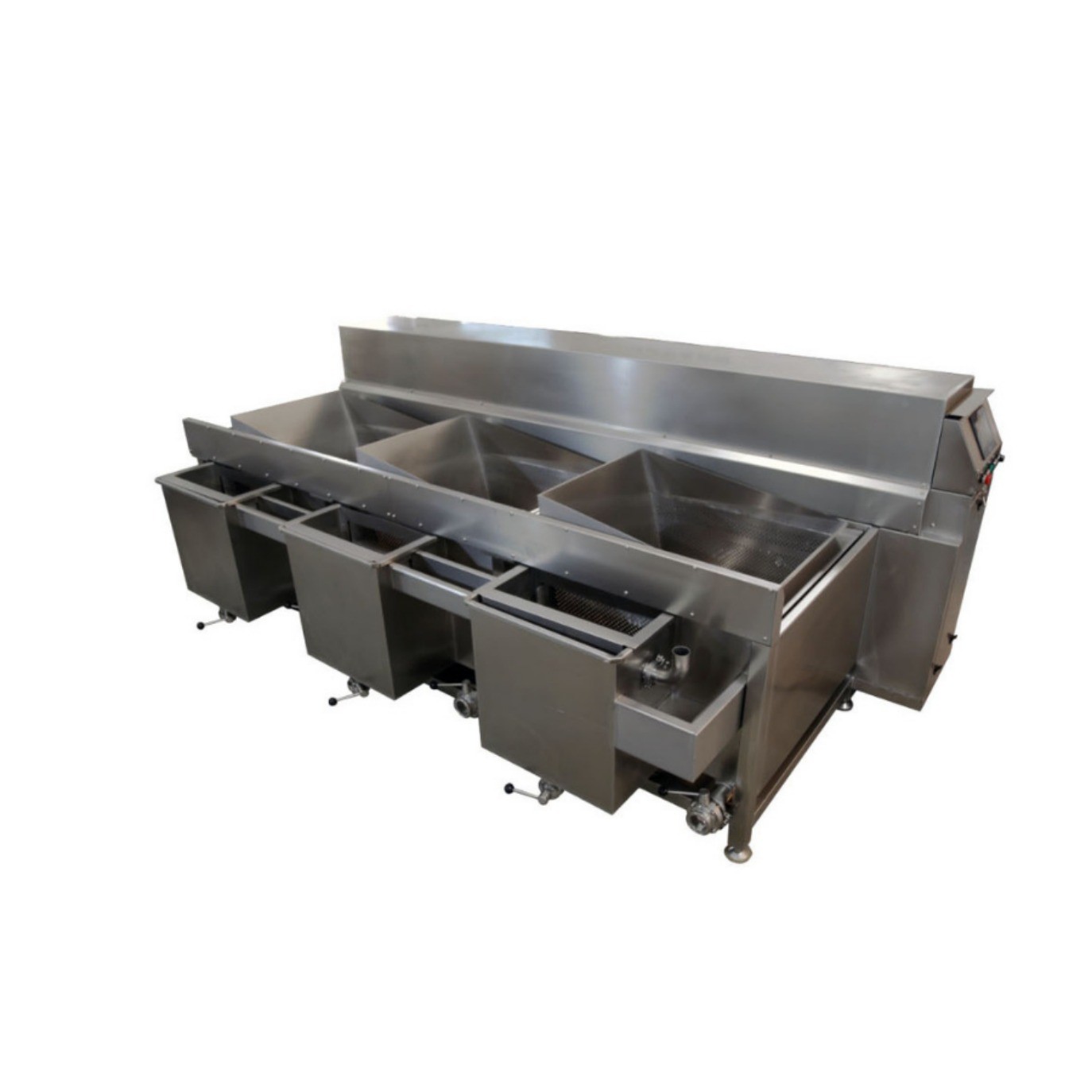 厂销多功能果蔬清洗机不锈钢涡流清洗机鼓泡清洗机中央厨房设备图3