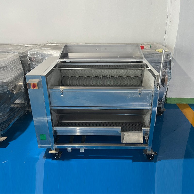 厂家直销全自动毛辊去皮清洗机土豆红薯毛刷清洗机去泥机中央厨房图3