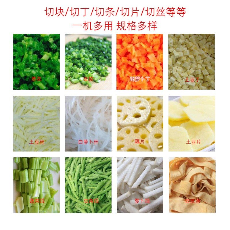 多功能切菜机商用饭店食堂切丝切丁电动果蔬中药自动切片机图3