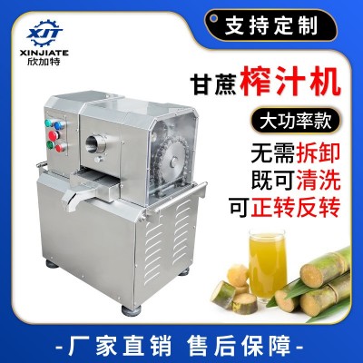 厂家直销冷饮店商用甘蔗榨汁机 全自动不锈钢电动甘蔗榨汁机