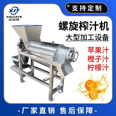 工业大型螺旋榨汁机 大型立式果蔬压榨机 苹果橙子葡萄榨汁机