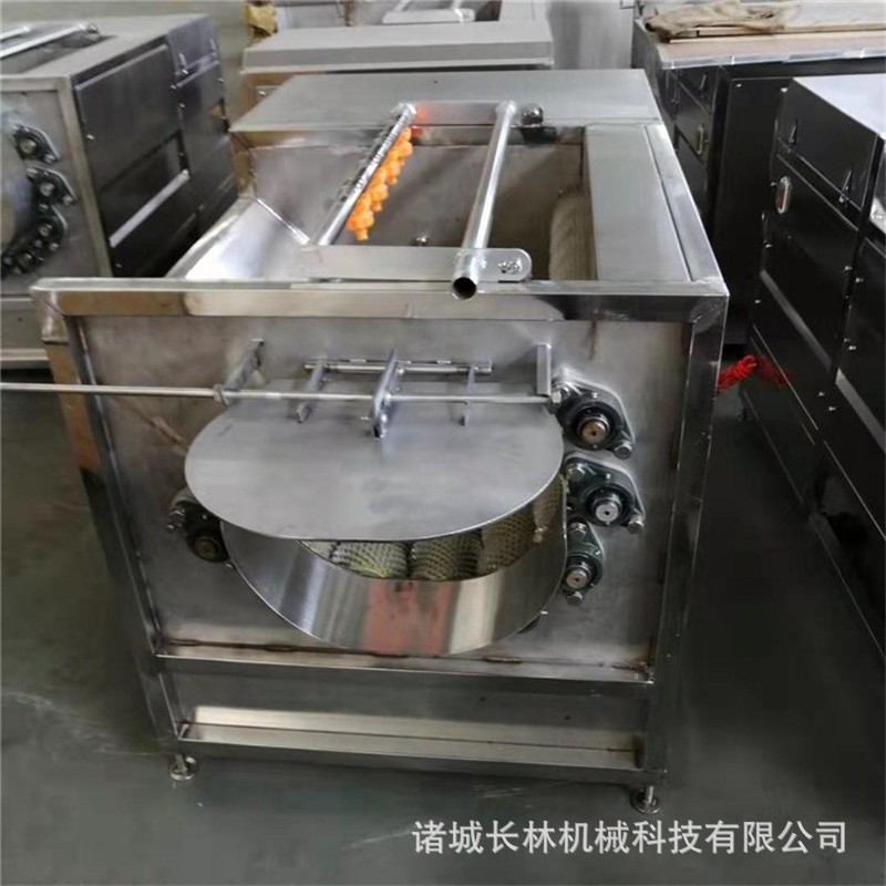海产品清洗机 不锈钢毛刷清洗机 平行毛辊清洗机图2