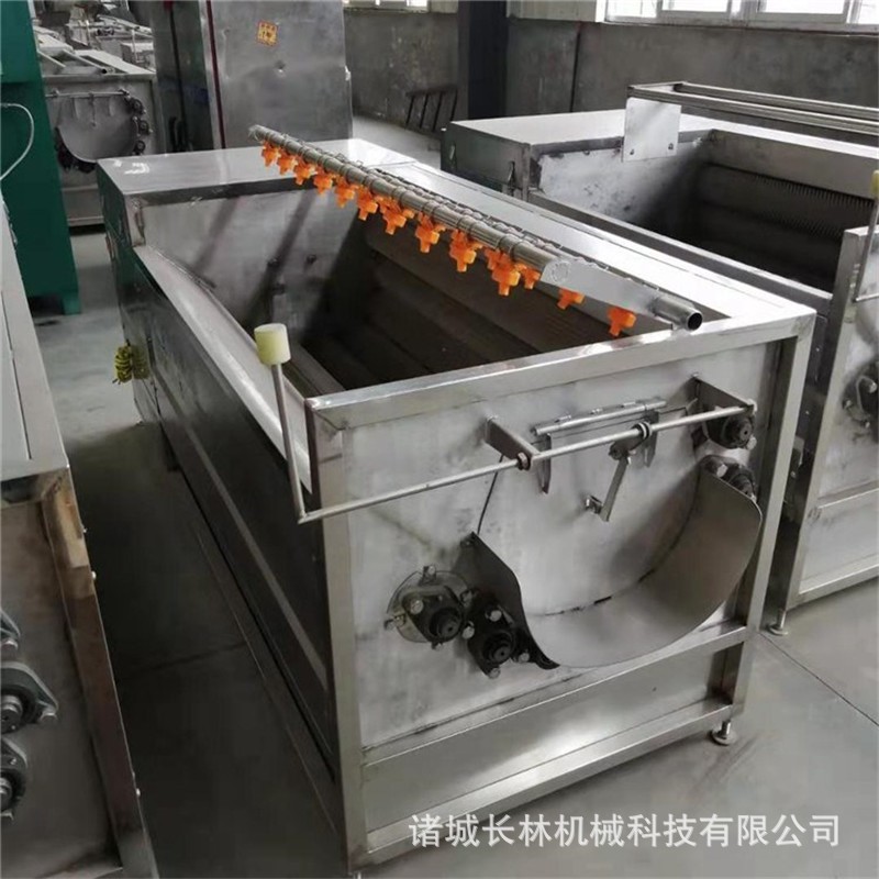 海产品清洗机 不锈钢毛刷清洗机 平行毛辊清洗机图3