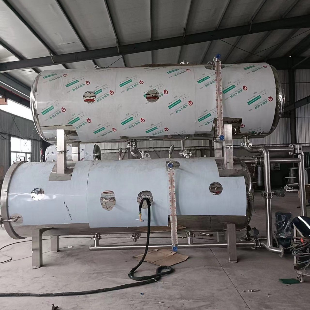 玻璃瓶罐头杀菌锅 双层喷淋式灭菌设备 双层高温杀菌锅图4