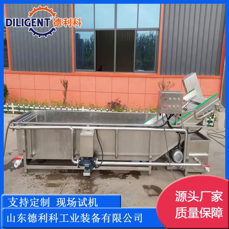 大型预制菜净菜加工设备 蔬菜瓜果清洗流水线 芹菜韭菜切段流水线图2