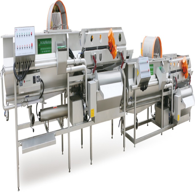 喷淋式瓜果气泡清洗设备 辣椒清洗机 预制菜加工设备 果蔬清洗机图5