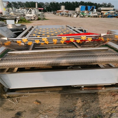 出售二手连续式净菜加工设备全自动气泡清洗机蔬菜水果气泡清洗机