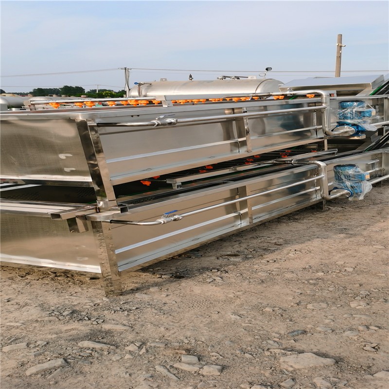 出售二手连续式净菜加工设备全自动气泡清洗机蔬菜水果气泡清洗机图3