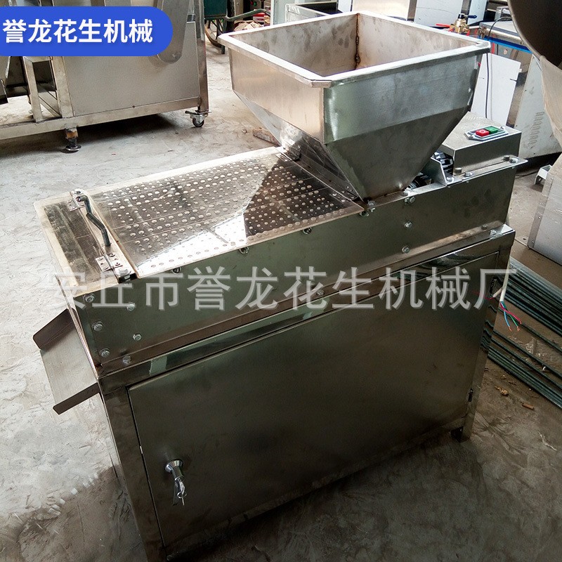 熟花生花生米干法脱皮机食品厂烘烤花生脱皮机商用沙辊式去红衣皮图3