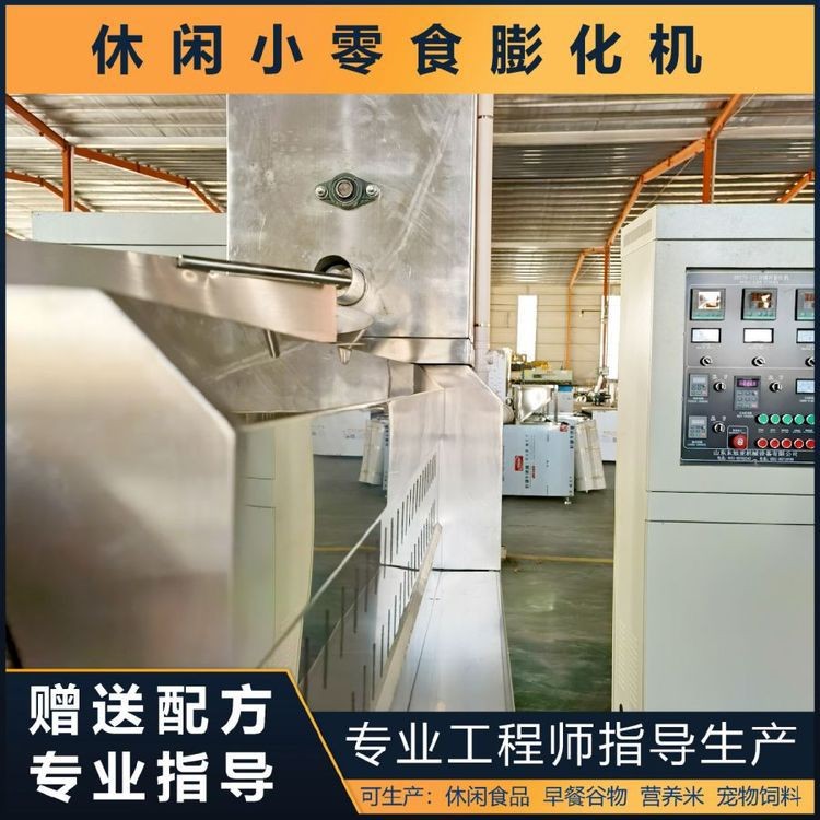 婴儿米粉膨化生产线 玉米粉双螺杆挤压生产设备 雪饼熟化膨化机图2