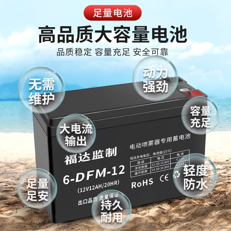 福达新品推荐 加厚农用园艺打药机 喷雾智能高压大功率电动喷雾器图3