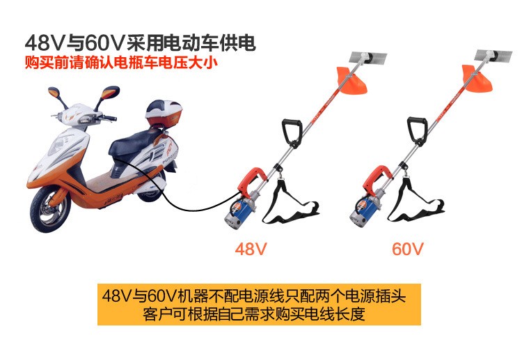 24v48v60v充电式直流电动割草机 背负式除草打草机割草机批发图5