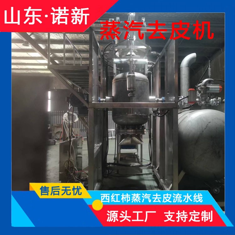 马铃薯蒸汽去皮机 大型山芋山药高温爆皮设备 西红柿热烫去皮脱皮图2