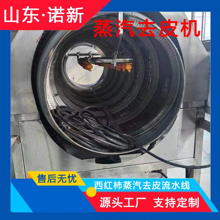 马铃薯蒸汽去皮机 大型山芋山药高温爆皮设备 西红柿热烫去皮脱皮图4