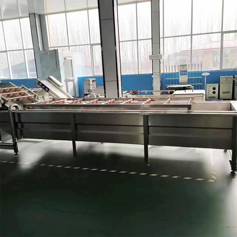 果蔬气泡清洗机 全自动冲洗去泥设备 食品包装袋清洗冷却流水3米图2