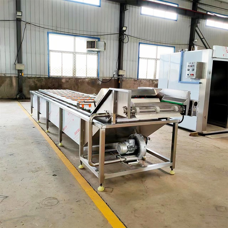 莲藕高压气泡清洗机 果蔬根茎类食品喷淋清洗设备 净菜加工流水线图4