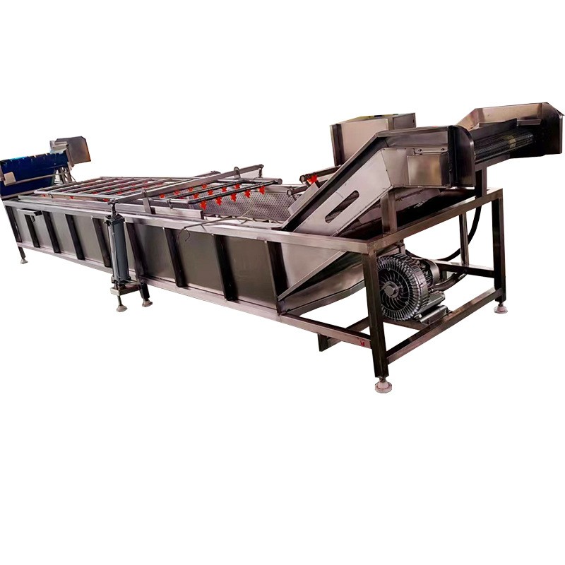 莲藕高压气泡清洗机 果蔬根茎类食品喷淋清洗设备 净菜加工流水线图5