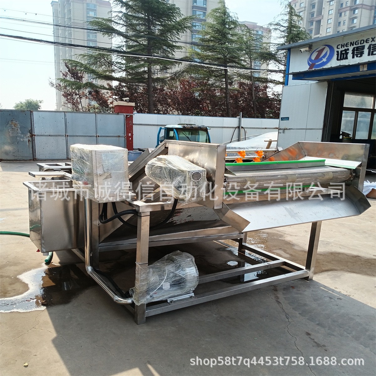 源头厂家供应杨梅黄桃气泡清洗机 全自动高压喷淋清洗机图2