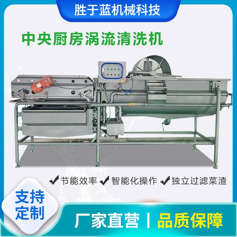 全自行涡流清洗机 商用预制菜加工流水线 半成品菜去农残清洗机图4