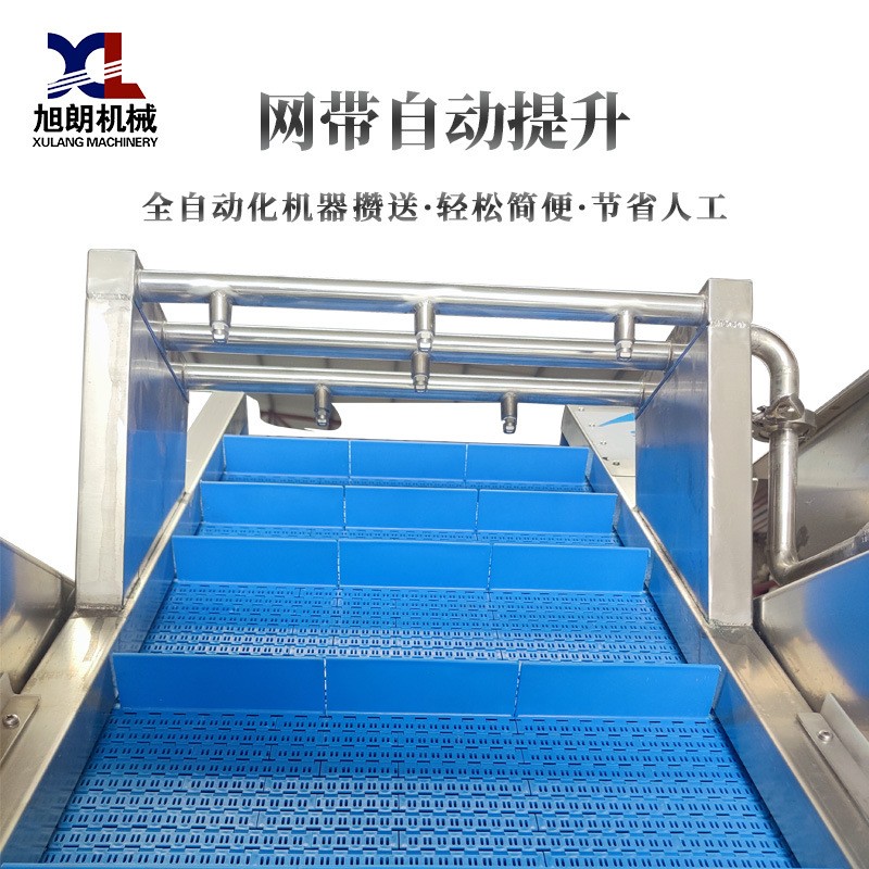 旭朗气泡清洗机全自动小型葡萄红枣水果风干洗菜机果蔬清洗机工厂图2