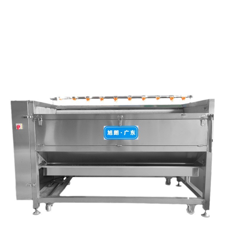 旭朗全自动毛刷清洗机大型脐橙土豆水果蔬菜毛辊果蔬清洗机厂家图5