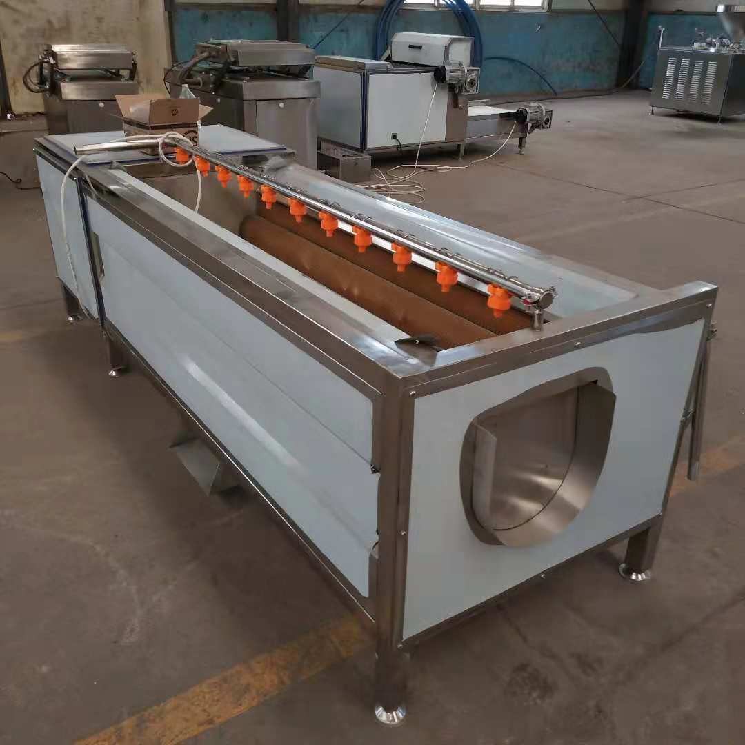 土豆芋头去皮机 全自动毛辊清洗机 多功能根茎类药材清洗机图5