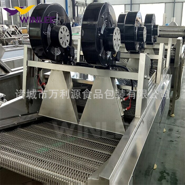 休闲食品包装袋清洗风干流水线 蔬菜清洗沥水风干机 食品风干机图4