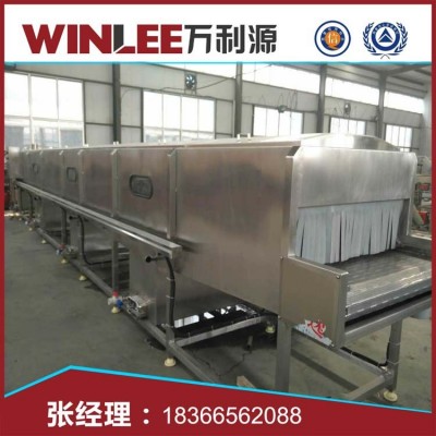 万利源全自动喷淋巴氏杀菌流水线 隧道式杀菌设备 百威啤酒杀菌机