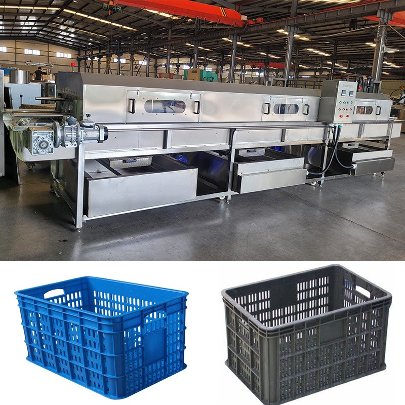 全自动周转筐洗筐机屠宰筐清洗设备高压喷淋塑料筐去泥去沙清洗机图2