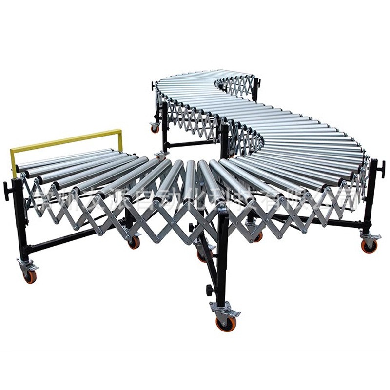 卸车卸货神器滑梯升降搬运下货滚筒输送机无动力滚筒线省力流水线图3