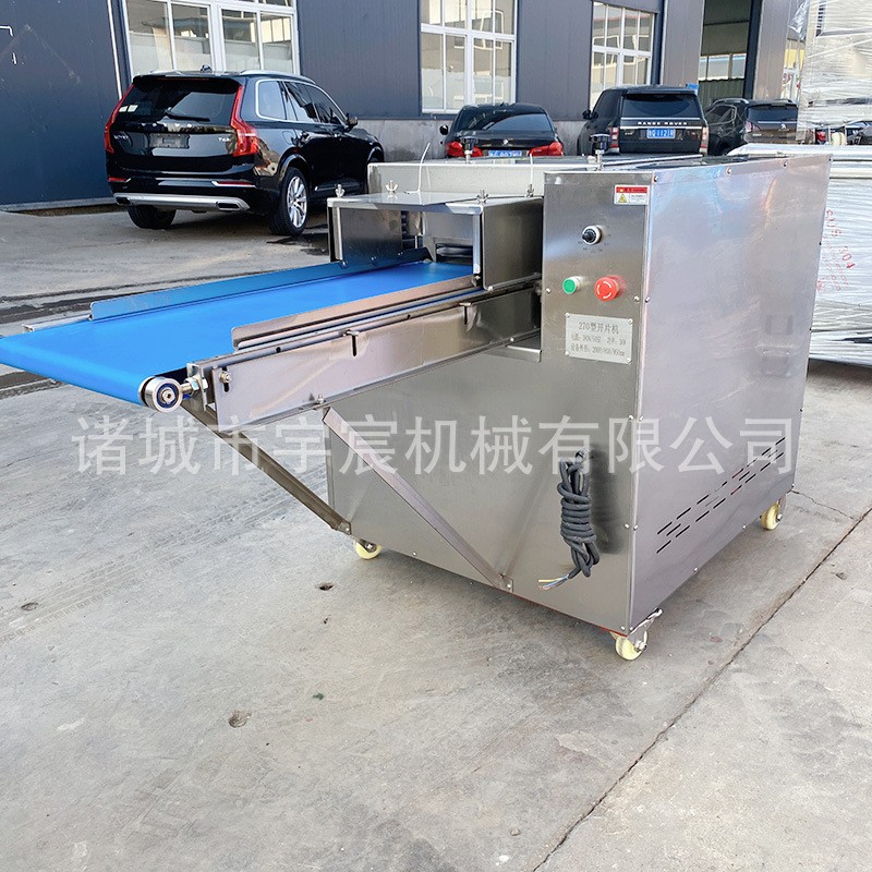 全自动猪羊肉鲜肉切片机 午餐肉切片机 酸菜鱼切片肉类加工设备图4