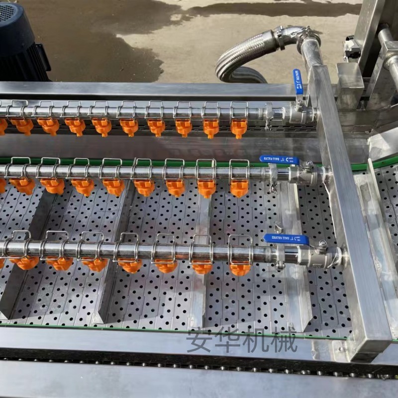 全自动银耳气泡清洗机果蔬清洗加工流水线 土豆片藕片 漂烫生产线图2