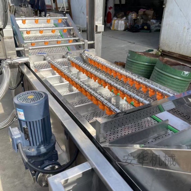 全自动银耳气泡清洗机果蔬清洗加工流水线 土豆片藕片 漂烫生产线图3