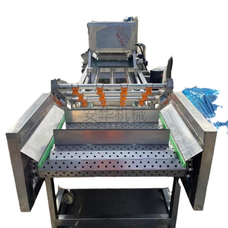 全自动银耳气泡清洗机果蔬清洗加工流水线 土豆片藕片 漂烫生产线图5