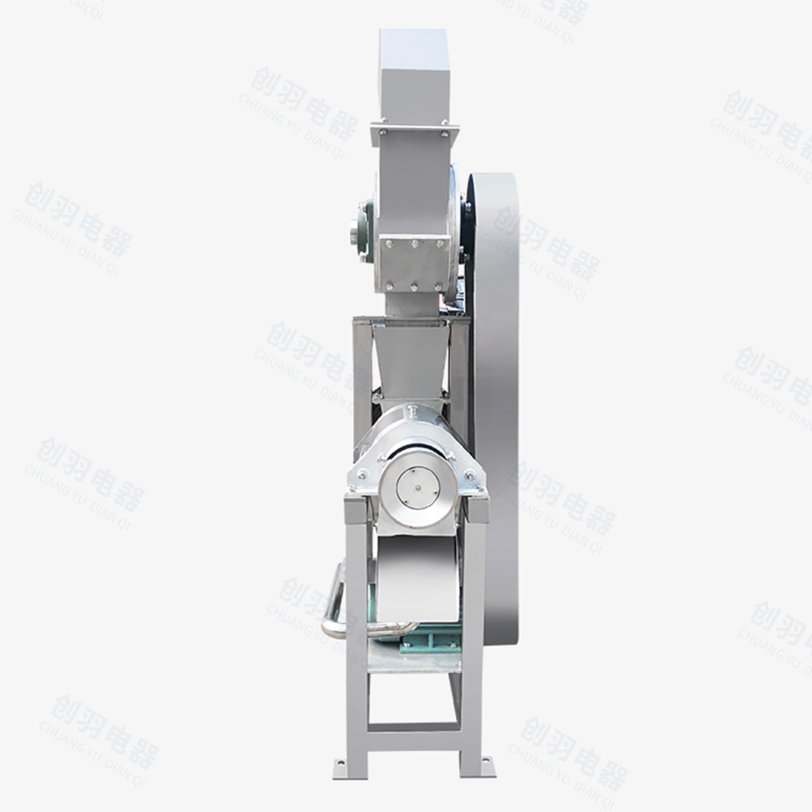 越南菠萝凤梨榨汁机 工业破碎一体螺旋榨汁机0.5吨产量清洗生产线图5